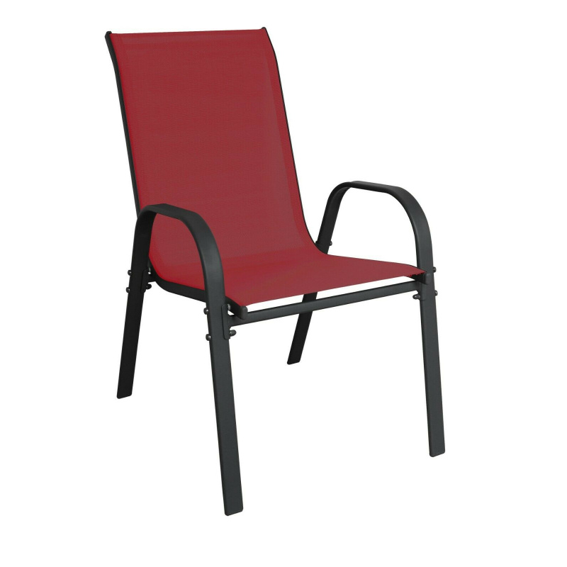 Linder Exclusiv Scaun de grădină STAPEL MC330885 Roșu închis