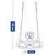Aga Cerc de leagăn suspendat 90 cm Violet