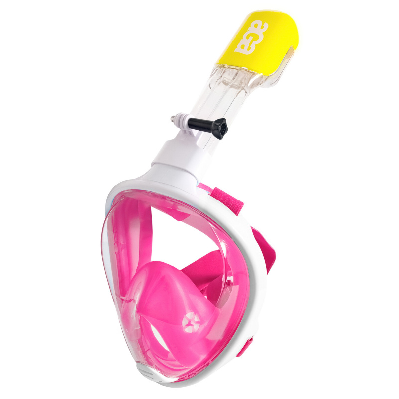 Masca de snorkeling cu față întreagă Aga S/M Alb/Roz