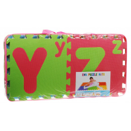 Puzzle din spumă cu litere pentru copii 3+ Spumă EVA + Litere mari și mici Alfabet + Covoraș de podea