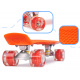 Aga Frisbee skateboard roți LED portocalii