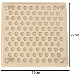Aga Set educațional Montessori Mozaic cu bile 77 bucăți