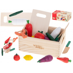 Aga Legume din lemn în cutie cu accesorii