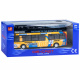 Autobuz metalic etajat ZA2094 - galben