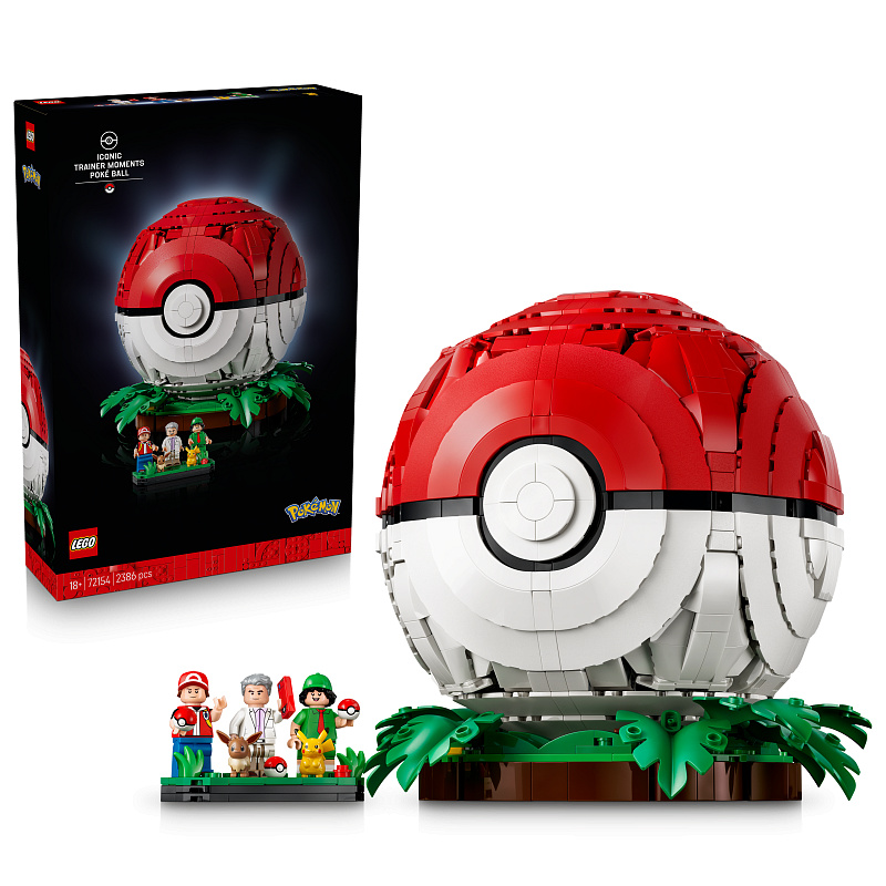 LEGO® Pokémon™ 72154 Poké Ball și momentele reprezentative ale Antrenorului
