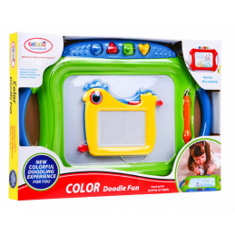 Set 2 Tăblițe de desen pentru copii 3+ Desene ștergabile + Creioane + 4 Ștampile