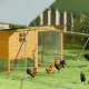Aga Cușcă cu prelată pentru găini 3x6x1,95 m