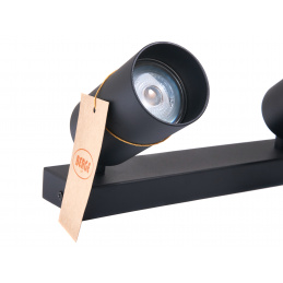 Lustră LED cu spoturi VIKI-L 3x GU10 negru