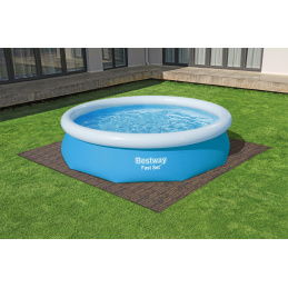 Saltea de spumă pentru piscină de grădină Imitatie lemn 12 buc. 50x50cm BESTWAY