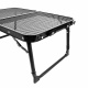 Aga Masă de camping pliabilă 60x40x25/33 cm Negru