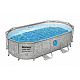 BESTWAY Power Steel Swim Vista piscină cu fereastră 427x250x100 14x8FT 7in1