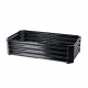Aga Strat ridicat 140x60x30 cm oțel galvanizat Negru
