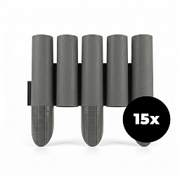 Aga Bordură de grădină din plastic 29,5x25,5x5,4 cm 15 bucăți