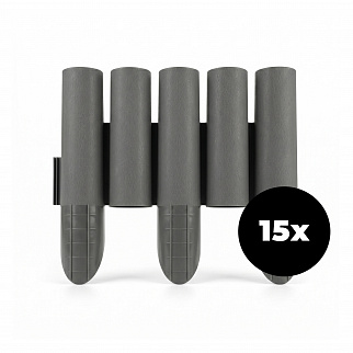 Aga Bordură de grădină din plastic 29,5x25,5x5,4 cm 15 bucăți