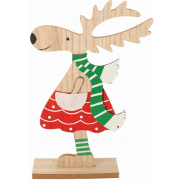 Ren de lemn de asamblat ca ornament pentru sărbători
