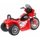 Bicicletă electrică pentru copii Chopper Roșu + 3 roți + sunete + lumini LED