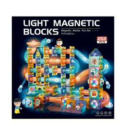 BK1 CĂRĂMIZI MAGNETICE LUMINOASE PISTĂ DE BILE 252 buc