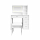 Aga Măsuță de toaletă cu oglindă și iluminare LED + taburet MRDT29 Alb