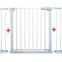 POARTĂ DE SIGURANȚĂ S2 ALBĂ pentru scări, uși 79-105 cm extensibilă de protecție