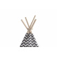 Aga4Kids Cort Teepee pentru Copii ZigZag Alb