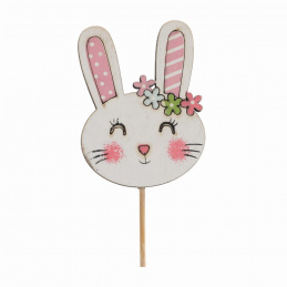 Iepuraș de lemn pe un băț de Paște