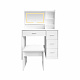 Aga Măsuță de toaletă cu oglindă și iluminare LED + taburet MRDT29 Alb