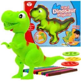 Proiector Dinozaur T-rex + markere TA0048 universal