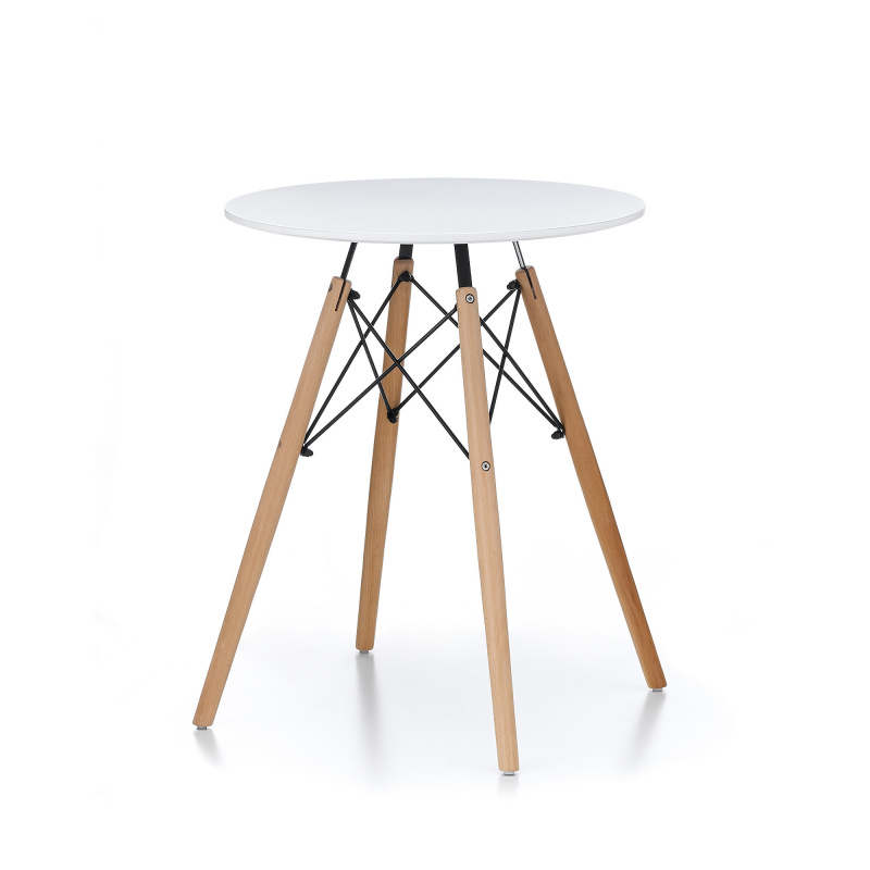 Masa de dining Aga 60 cm Alb