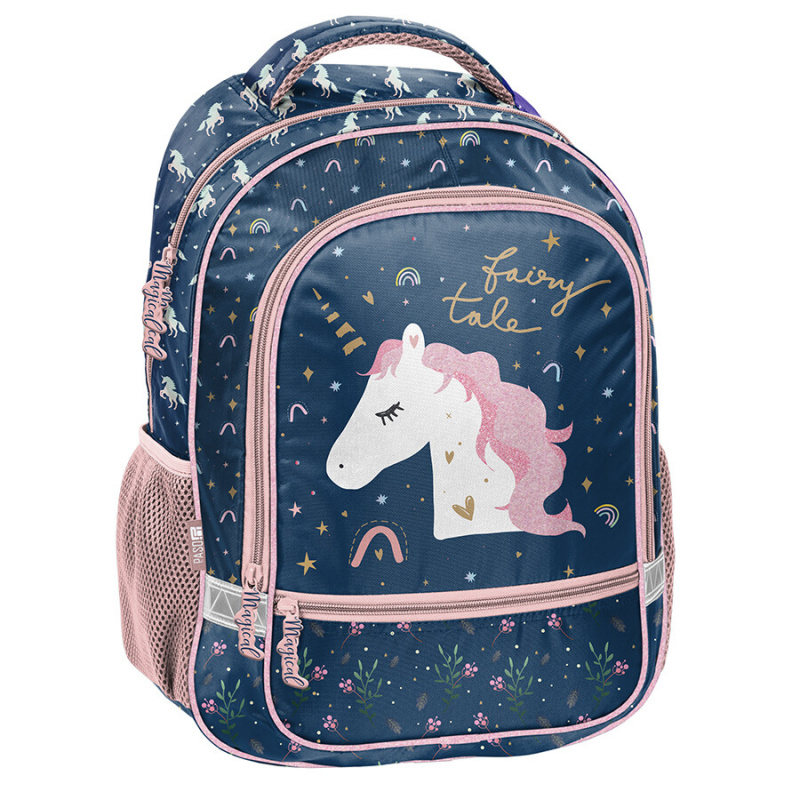 Rucsac școlar cu două compartimente Paso Unicorn