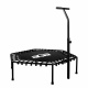 Aga FITNESS Trambulină 130 cm Neagră + mâner