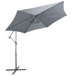 Linder Exclusiv Umbrelă de grădină suspendată 300 cm Gri închis