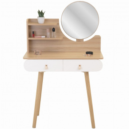 Măsuță de toaletă cosmetică cu oglindă