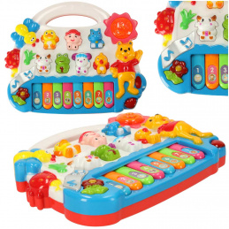 Aga Orgă pentru copii cu sunete de animale Aga Orgă pentru copii cu sunete de animale