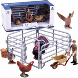 Set de figurine animale țarc curcan cocoș ZA2989 universal