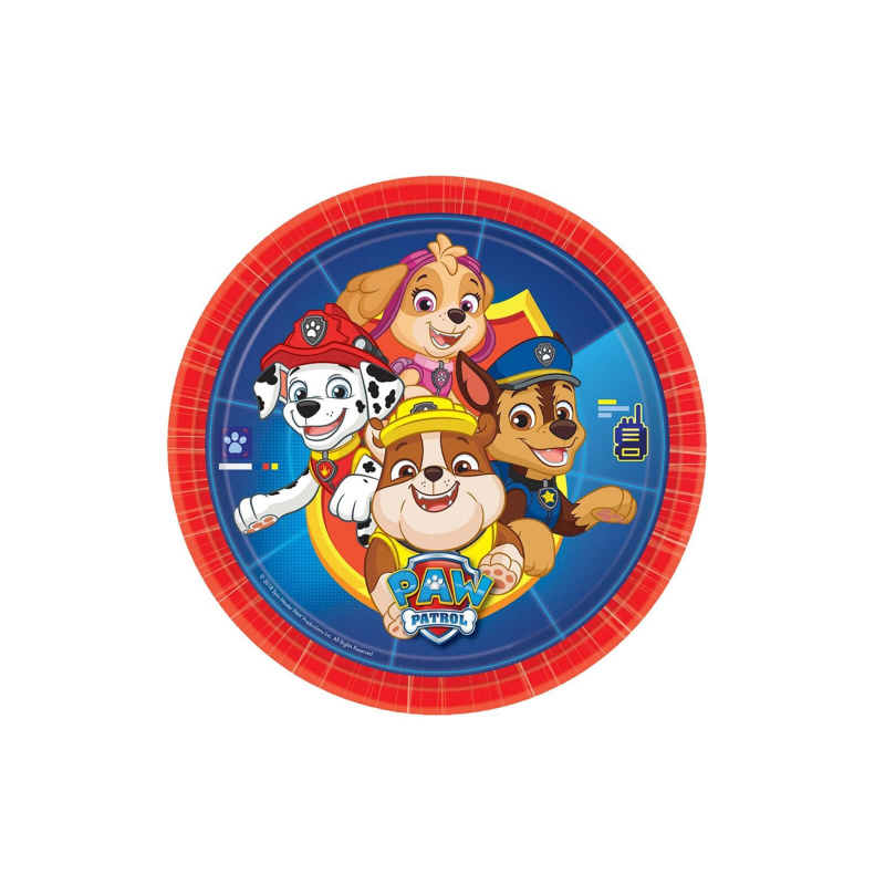 Farfurii de hârtie PawPatrol Patrula Cățelușilor 20 cm 8 buc.