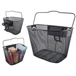 Coș pentru ghidon cu clemă Negru ISO 2355