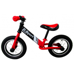 Bicicletă de echilibru R8 ROȘU Roți gonflabile, ghidon cu rulmenți