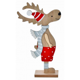 Ren de lemn de asamblat ca ornament pentru sărbători