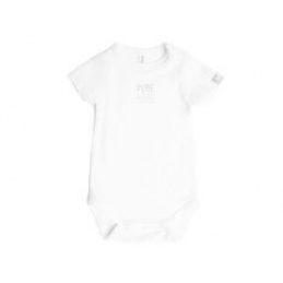 Body din bambus cu mânecă scurtă Alb 12-18m BAMBOOM universal