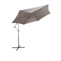 Linder Exclusiv Umbrelă de grădină suspendată 300 cm Gri-maro