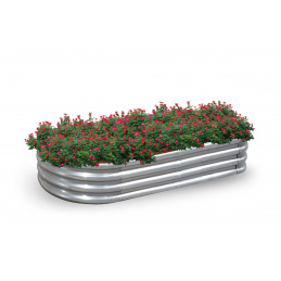 Aga Strat ridicat 180x90x29 cm oțel galvanizat