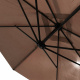 Aga Umbrelă de grădină suspendată 300 cm Maro