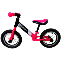 Bicicletă de echilibru R8 ROZ, Roți gonflabile, ghidon cu rulmenți
