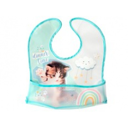 Bavetă impermeabilă cu buzunar pisicuță 4m+ LULABI universală