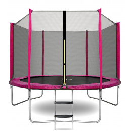 Aga SPORT TOP Trampolína 305 cm Pink + ochranná síť + žebřík