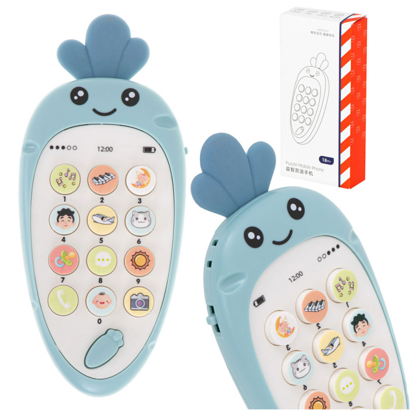 Aga Smartphone Educațional morcov Albastru