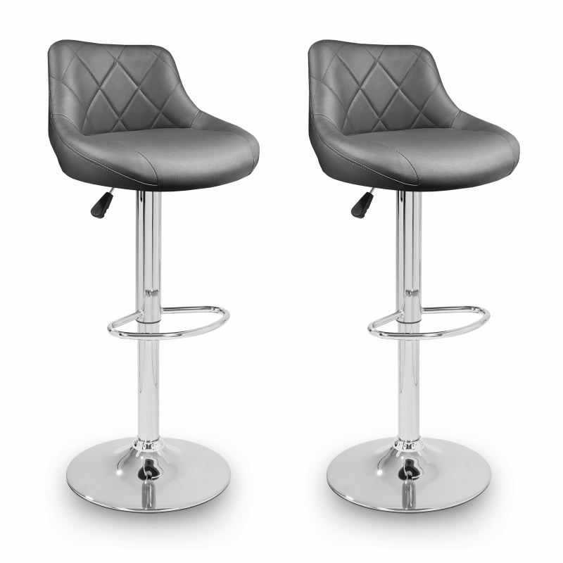 Aga 2x Scaun de bar Gri