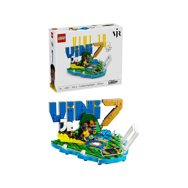 LEGO® Editions Football 43027 Vini Jr. – Momente importante din fotbal