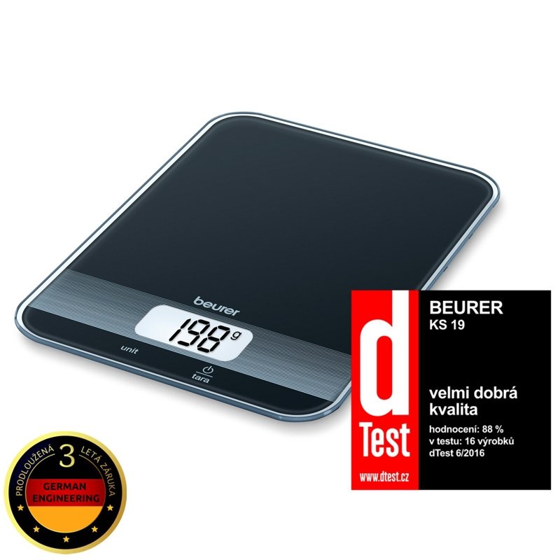 BEURER KS 19 NEGRU / Garanție de 3 ani - BEURER