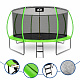 Aga SPORT EXCLUSIVE Trambulină 430 cm Verde deschis + plasă de protecție + scară